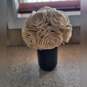 Eco Flower / Artificial Faux Wood Flowers / Centerpiece / Decor